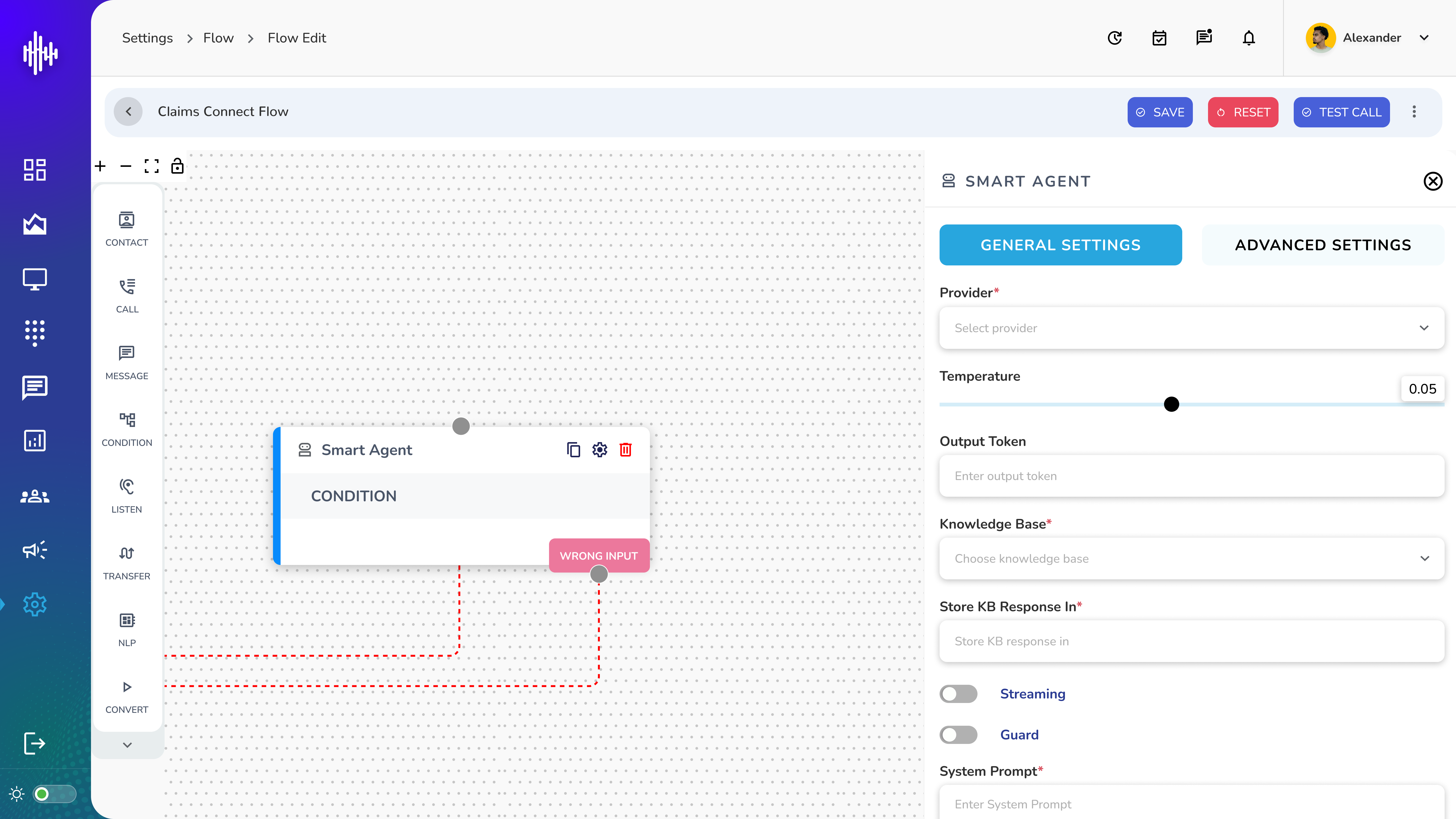 Flow - Playground - Smart Agent